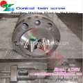 Conical Double Barrel Screw Cylinder For Pvc Panel 